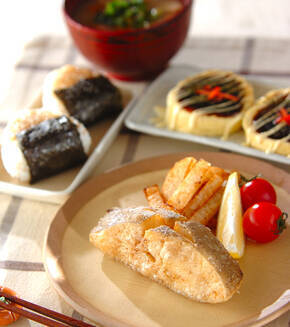 カレイのスパイシー揚げの献立