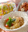 里芋のコーンシチューの献立