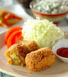 チーズ入りカレーコロッケの献立