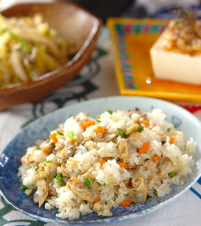 アサリ炒飯の献立