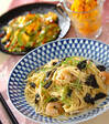 のりとキノコの和風パスタの献立