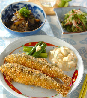 アユのフライの献立