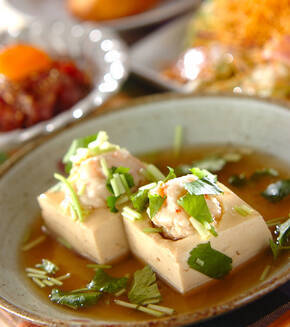 豆腐とエビのあんかけ煮の献立