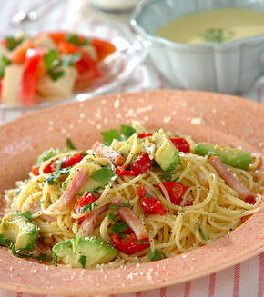 アボカドパスタユズ風味の献立