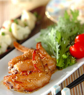 エスニックグリルチキンの献立