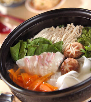 鯛しゃぶしゃぶの献立