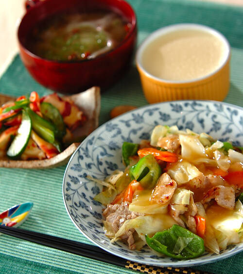 具だくさん あんかけ野菜炒め の献立 レシピ E レシピ 料理のプロが作る簡単レシピ 11 10 25公開の献立です