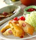 「ポテト春巻き」の献立