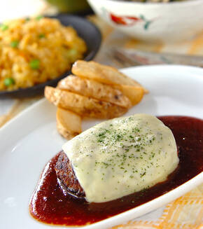 チーズハンバーグの献立