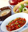 「チキンのトマト煮」の献立