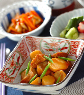 里芋の簡単人気レシピ 厚揚げのシンプル煮 味がしみてる！の献立