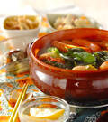「たっぷり野菜のイタリアントマト鍋」の献立