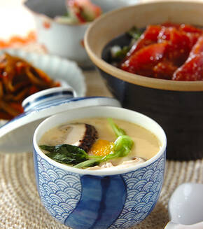 基本の和食 だし香る具だくさん茶碗蒸しの献立