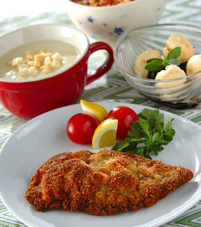 ミラノ風カツレツの献立