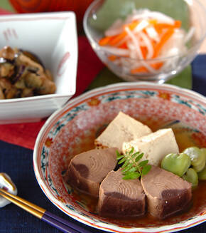 なまり節と豆腐の炊き合わせの献立