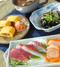 「お造り盛り合わせ」の献立