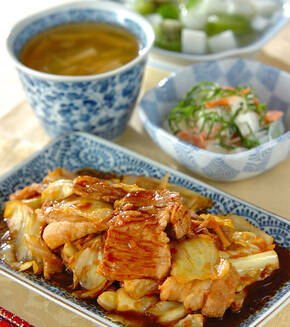 プロの味！厚切り豚肉の本格回鍋肉の献立