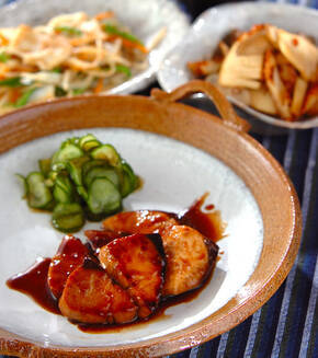 ハマチの照り焼きの献立