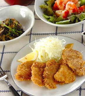 やわらかジューシー！ひとくちヒレカツの献立