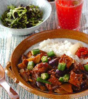 和風カレーライスの献立