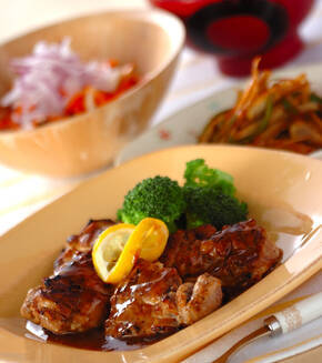 チキンのレモン風味ソテーの献立