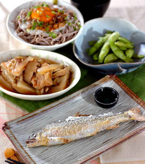 アユの塩焼き の献立 レシピ E レシピ 料理のプロが作る簡単レシピ 12 07 23公開の献立です