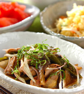 ナスのみそ炒めの献立