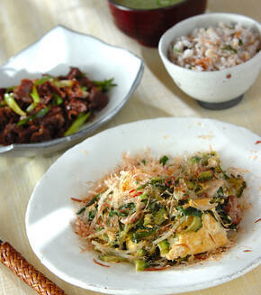 夏バテ予防に！しっかり味のゴーヤチャンプルーの献立