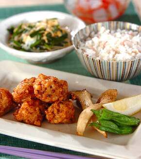 イカ団子の献立