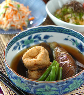 京のおばんざい ナスとひりょうずの煮物の献立