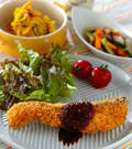 「サーモンのチーズフライ」の献立
