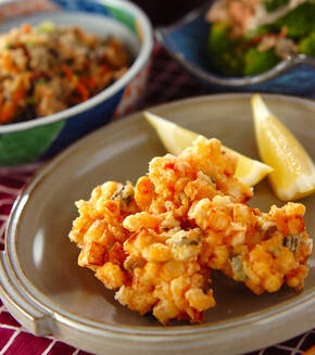 エビの落とし揚げの献立