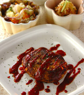 ハンバーグの献立