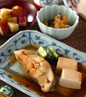 定番カレイの煮付けの献立