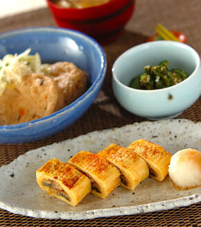 う巻き卵の献立