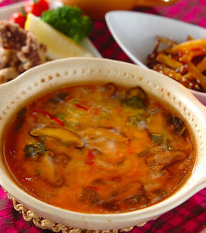 あんかけカニ卵風の献立