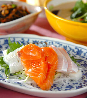 お造り盛り合わせの献立