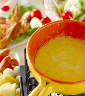 トロトロチーズフォンデュの献立