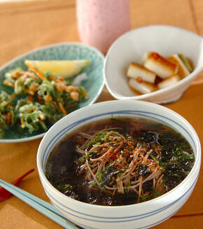 タラの信州蒸しの献立