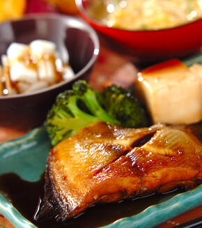 カレイの煮つけの献立