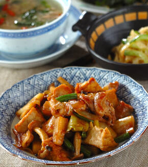 豚肉のオイスター炒め煮の献立