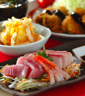 お造り盛り合わせの献立
