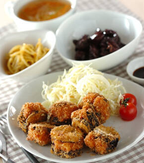 プリプリエビのはさみ揚げの献立