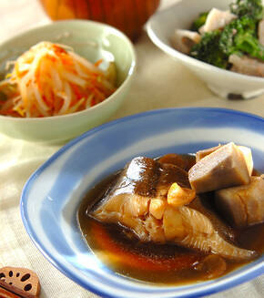 カレイのサッパリ煮の献立