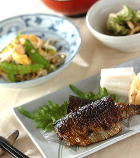 ソフトニシンの漬け焼きの献立