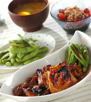 プロ直伝の照り焼きチキン 肉汁じゅわっ パパッと美味しいの献立