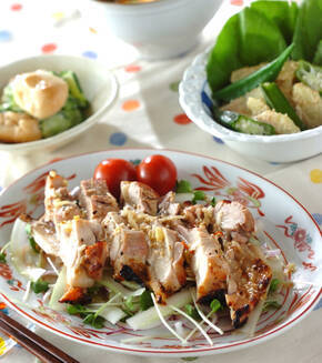 鶏肉の南蛮漬けの献立