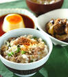 味付け牛肉の混ぜご飯の献立