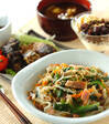 炒め素麺の献立