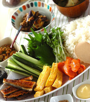 お手軽手巻き寿司の献立